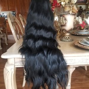 Black Wavy Bodywave Full Wig